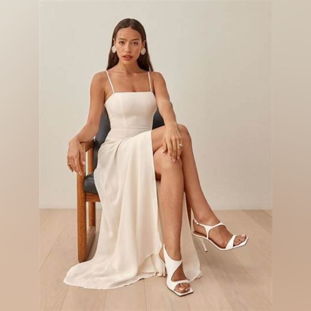 NWT Reformation Ingrid Ivory dress 4